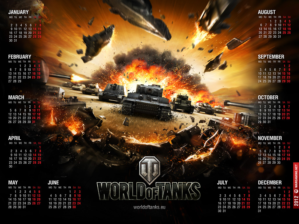 kalendář hry World of Tanks 1