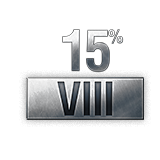 15% discount on all standard vehicles, Tier VIII