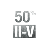 50% discount on standard vehicles, Tier II - V