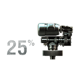 25 % de réduction sur l'équipement