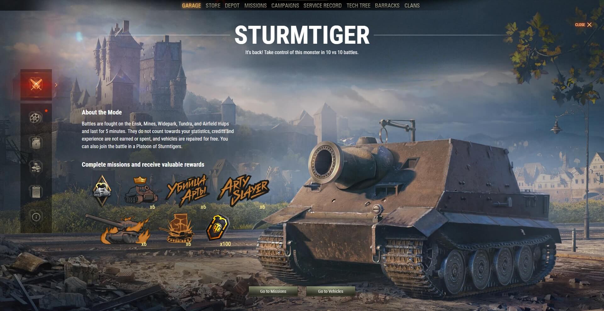 WoT Anniversary Act III. Tame the Crouching Sturmtiger! The Armored