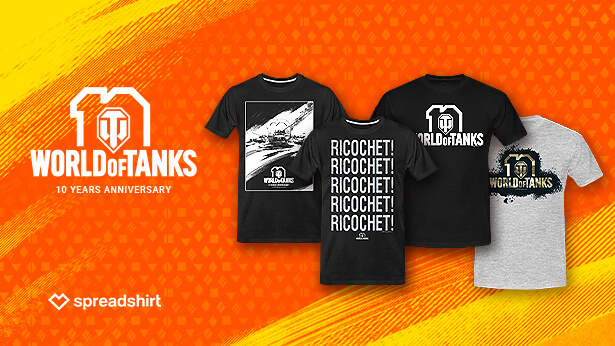 Fêtez le 10e anniversaire de World of Tanks avec Spreadshirt