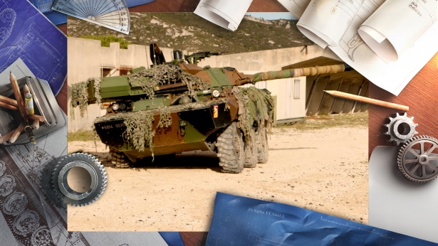 À l'intérieur des chars : 1er REC de la Légion ...