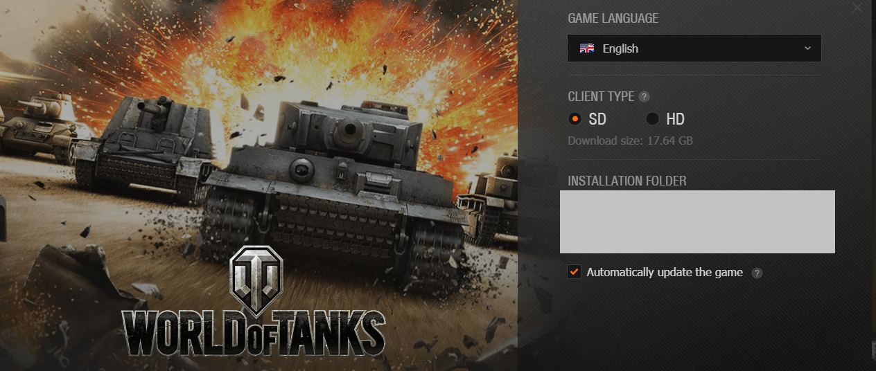 Baixar o jogo World of Tanks no site oficial