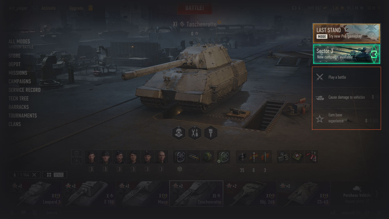 Aide aux jours de World of Tanks Blitz (WOTB