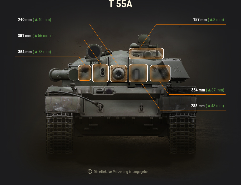 T 55A Änderungen