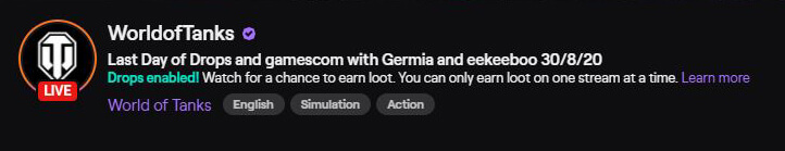 生配信 Twitchのcrownチャンネルでwotを視聴して報酬ゲット World Of Tanks